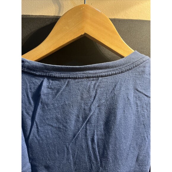 American Eagle Outfitters Men Blue Small Graphic Tee Brooklyn Bridge Crew Neck - Picture 8 of 11